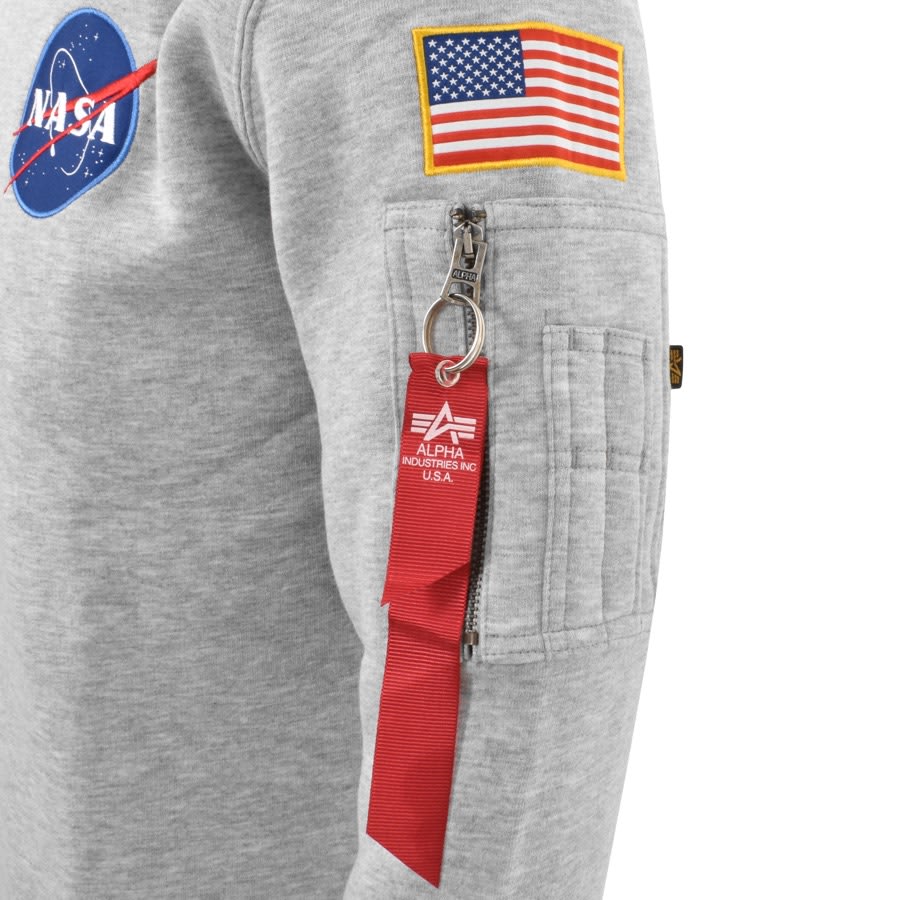 Alpha industries space shuttle hoodie grey 2025
